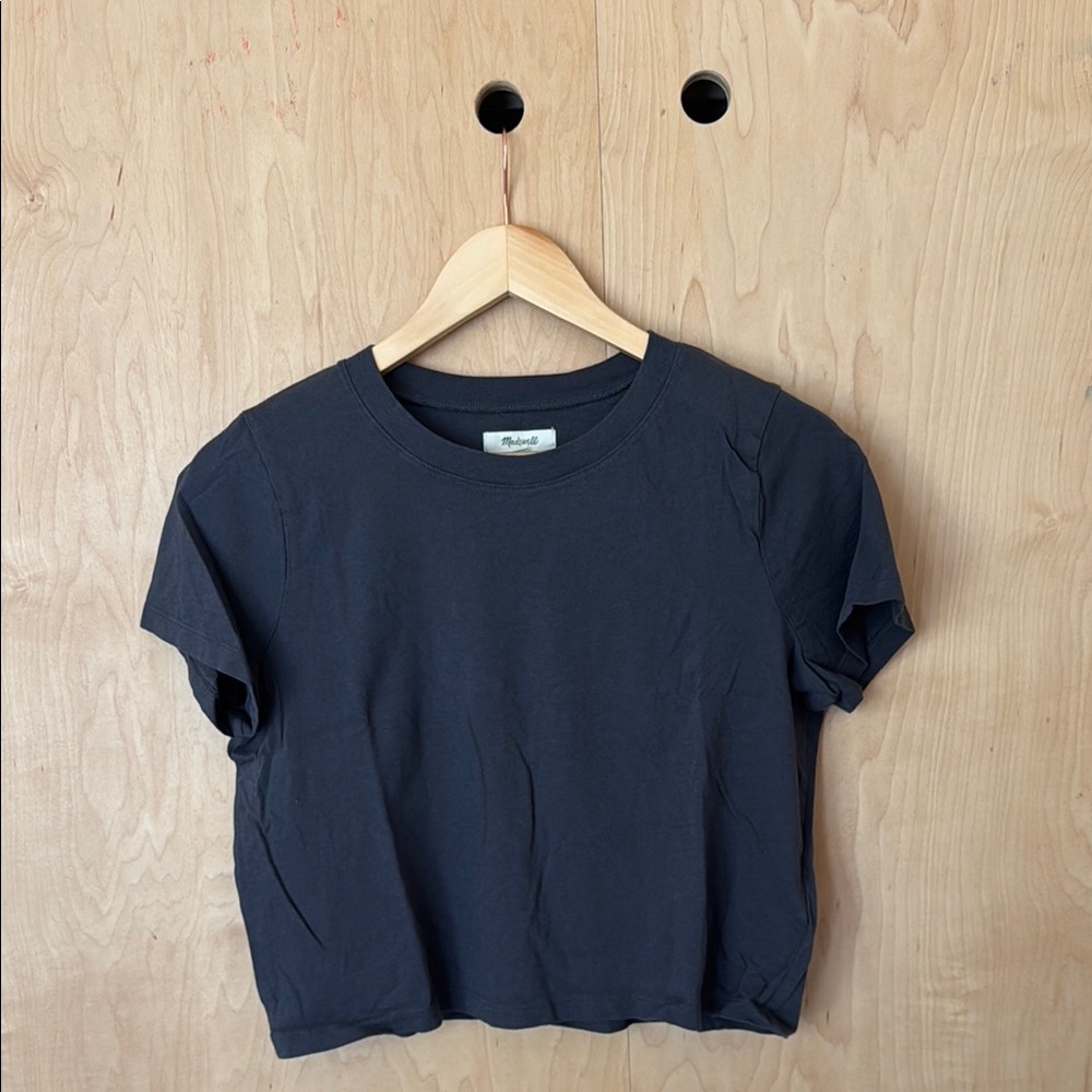 Charcoal Cropped T-Shirt